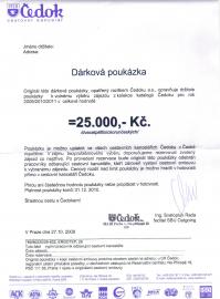DRKOV POUKZKA EDOK V HODNOT 25. 000